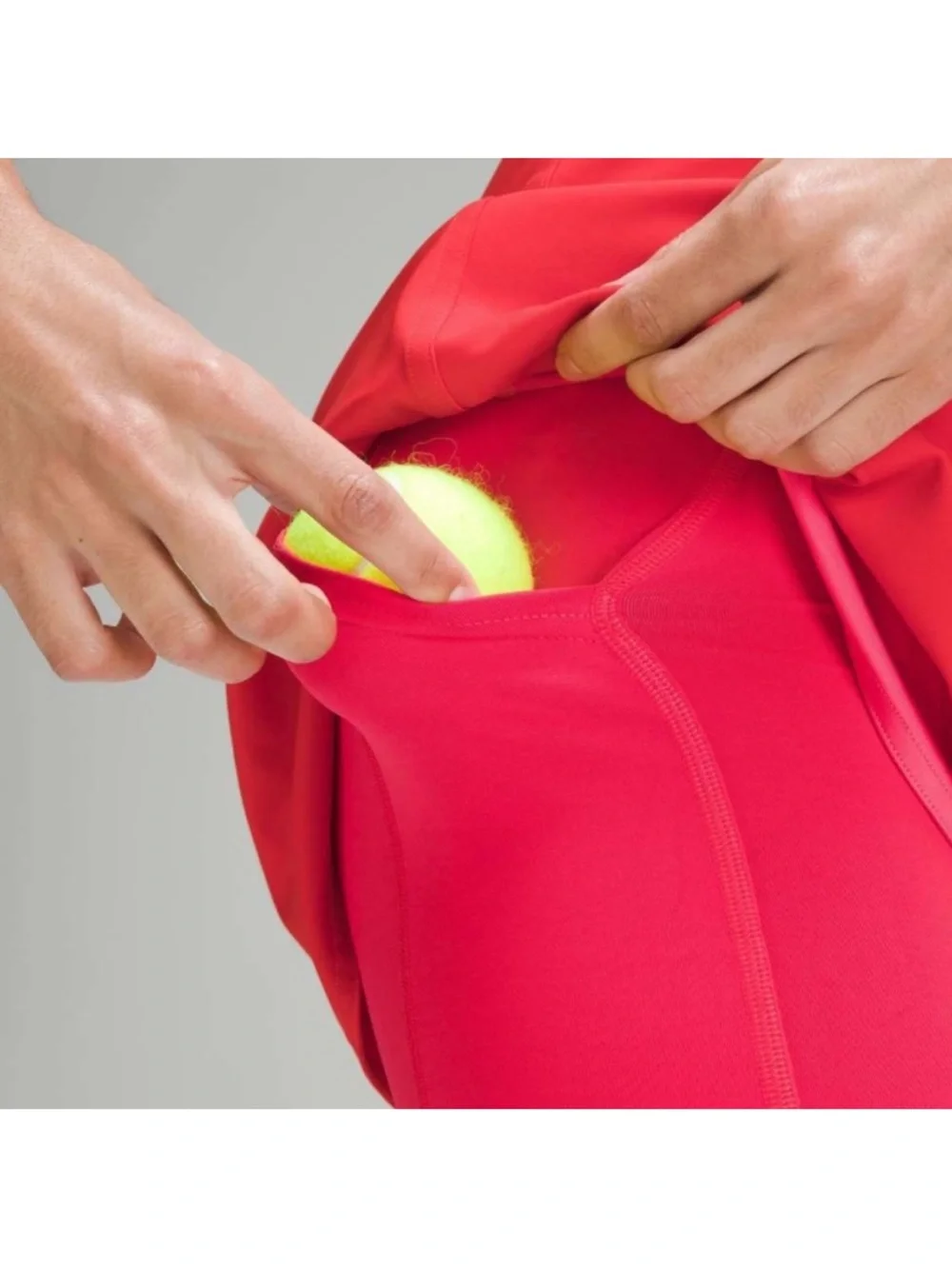 Lululemon Red Asymmetrical Layered High-Rise Tennis Skort Size 6 (Small)